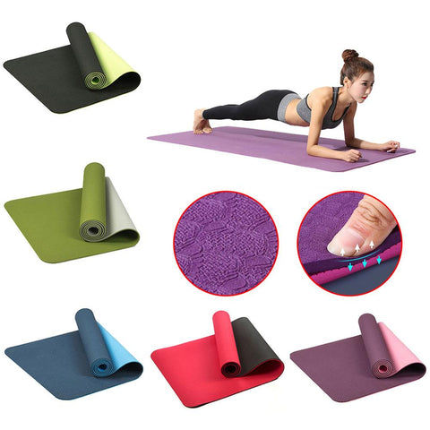6mm Thick TPE Two-color Yoga Mat
